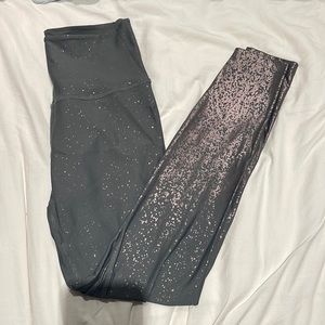 SOLD - Full Length Beyond Yoga Grey/Metallic Leggings